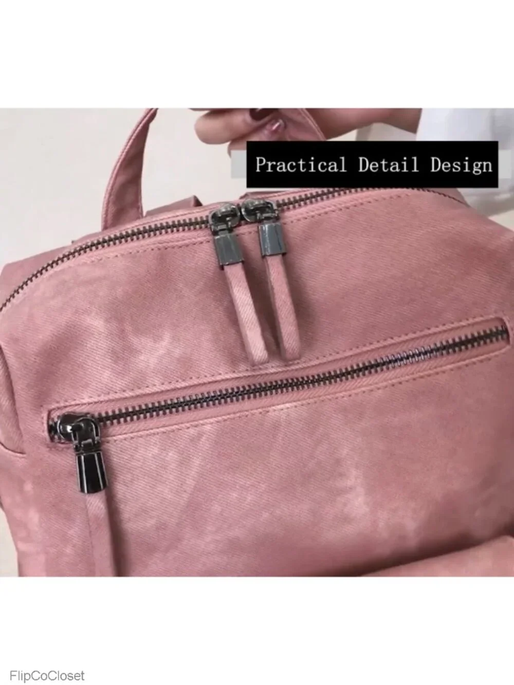 Women's Faux Leather Convertible Backpack Purse Anti-Theft